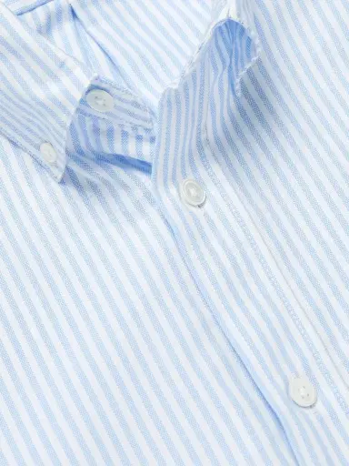 Portuguese Flannel Belavista Button-Down Collar Striped Cotton Oxford Shirt - Men | Thumbnail 5 Portuguese Flannel Belavista Button-Down Collar Striped Cotton Oxford Shirt - Men | Thumbnail 5