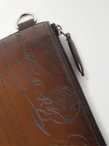 Berluti Nino Scritto Venezia Leather Pouch - Men | Thumbnail 4 Berluti Nino Scritto Venezia Leather Pouch - Men | Thumbnail 4