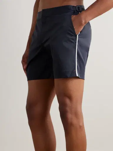 Orlebar Brown Bulldog Straight-Leg Mid-Length Striped Swim Shorts - Men | Thumbnail 2 Orlebar Brown Bulldog Straight-Leg Mid-Length Striped Swim Shorts - Men | Thumbnail 2