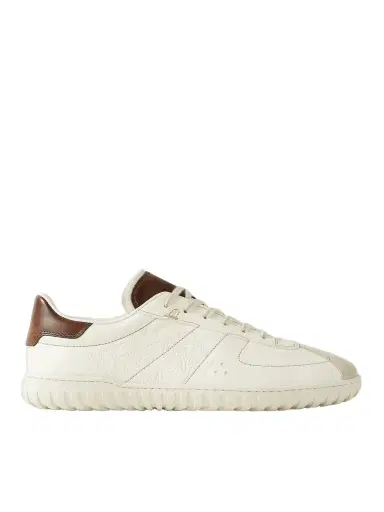 Berluti Trainer Scritto Suede-Trimmed Venezia Leather Sneakers - Men | Thumbnail 1 Berluti Trainer Scritto Suede-Trimmed Venezia Leather Sneakers - Men | Thumbnail 1