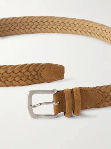 MR P. 3.5cm Woven Suede Belt - Men | Thumbnail 3 MR P. 3.5cm Woven Suede Belt - Men | Thumbnail 3