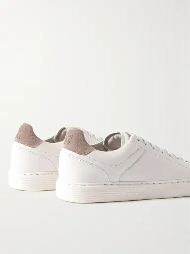 Brunello Cucinelli Suede-Trimmed Full-Grain Leather Sneakers - Men | Thumbnail 5 Brunello Cucinelli Suede-Trimmed Full-Grain Leather Sneakers - Men | Thumbnail 5