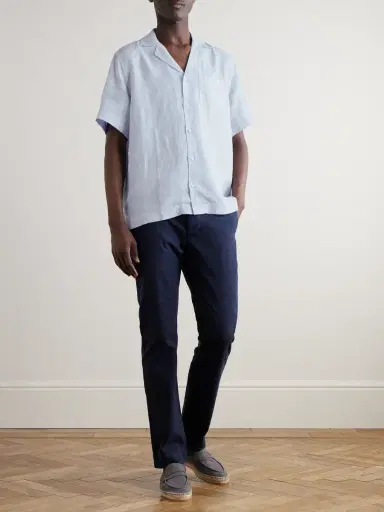 Frescobol Carioca Angelo Camp-Collar Linen Shirt - Men | Thumbnail 2 Frescobol Carioca Angelo Camp-Collar Linen Shirt - Men | Thumbnail 2