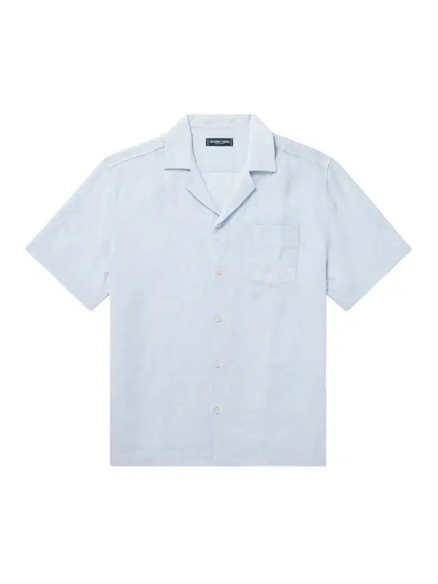 Angelo Camp-Collar Linen Shirt - Men Angelo Camp-Collar Linen Shirt - Men