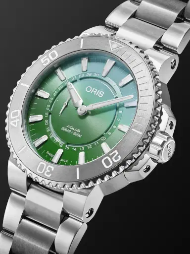ORIS Aquis Dat Watt Limited Edition II Automatic Stainless Steel Watch, Ref. 01 743 7734 4197-Set - Men | Thumbnail 3 ORIS Aquis Dat Watt Limited Edition II Automatic Stainless Steel Watch, Ref. 01 743 7734 4197-Set - Men | Thumbnail 3