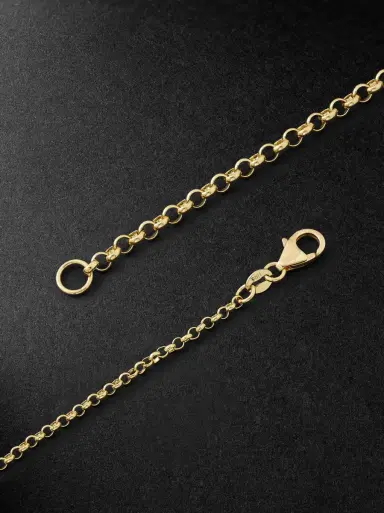 Foundrae Mixed Belcher 18-Karat Gold, Lapis Lazuli and Diamond Necklace - Men | Thumbnail 3 Foundrae Mixed Belcher 18-Karat Gold, Lapis Lazuli and Diamond Necklace - Men | Thumbnail 3