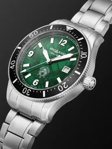 Montblanc 1858 Iced Sea Automatic Stainless Steel and Ceramic Watch, Ref. MB130810 - Men | Thumbnail 3 Montblanc 1858 Iced Sea Automatic Stainless Steel and Ceramic Watch, Ref. MB130810 - Men | Thumbnail 3