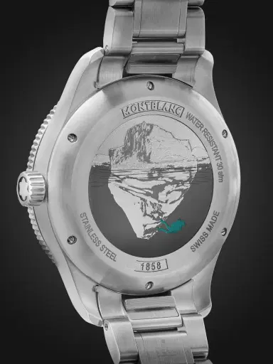 Montblanc 1858 Iced Sea Automatic Stainless Steel and Ceramic Watch, Ref. MB130810 - Men | Thumbnail 4 Montblanc 1858 Iced Sea Automatic Stainless Steel and Ceramic Watch, Ref. MB130810 - Men | Thumbnail 4