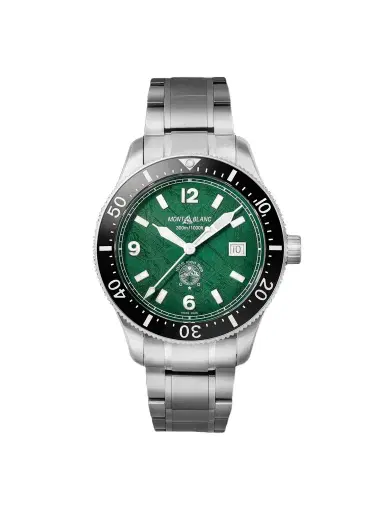 Montblanc 1858 Iced Sea Automatic Stainless Steel and Ceramic Watch, Ref. MB130810 - Men | Thumbnail 1 Montblanc 1858 Iced Sea Automatic Stainless Steel and Ceramic Watch, Ref. MB130810 - Men | Thumbnail 1