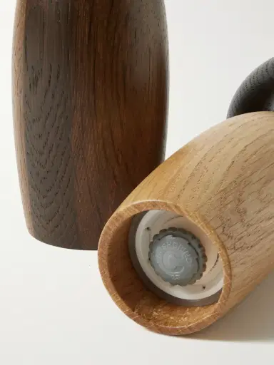 L'Objet Picanto Natural and Smoked Oak Salt and Pepper Grinders - Men | Thumbnail 2 L'Objet Picanto Natural and Smoked Oak Salt and Pepper Grinders - Men | Thumbnail 2
