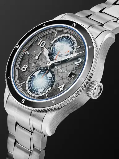 Montblanc 1858 Geosphere 0 Oxygen The 8000 Automatic Titanium, Ceramic and Stainless Steel Watch, Ref. 130982 BU24 NOV - Men | Thumbnail 3 Montblanc 1858 Geosphere 0 Oxygen The 8000 Automatic Titanium, Ceramic and Stainless Steel Watch, Ref. 130982 BU24 NOV - Men | Thumbnail 3
