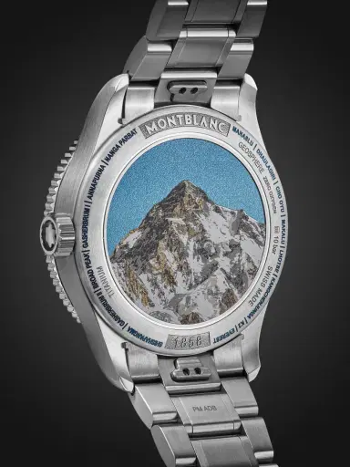 Montblanc 1858 Geosphere 0 Oxygen The 8000 Automatic Titanium, Ceramic and Stainless Steel Watch, Ref. 130982 BU24 NOV - Men | Thumbnail 4 Montblanc 1858 Geosphere 0 Oxygen The 8000 Automatic Titanium, Ceramic and Stainless Steel Watch, Ref. 130982 BU24 NOV - Men | Thumbnail 4
