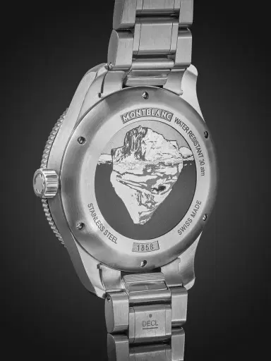 Montblanc 1858 Iced Sea Automatic Stainless Steel and Ceramic Watch, Ref. MB130793 - Men | Thumbnail 4 Montblanc 1858 Iced Sea Automatic Stainless Steel and Ceramic Watch, Ref. MB130793 - Men | Thumbnail 4