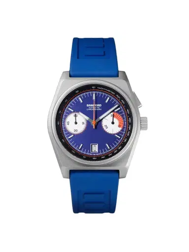 BAMFORD WATCH DEPARTMENT B347 Automatic Chronograph Titanium Watch, Ref. B347-TT-NY-OR - Men | Thumbnail 1 BAMFORD WATCH DEPARTMENT B347 Automatic Chronograph Titanium Watch, Ref. B347-TT-NY-OR - Men | Thumbnail 1