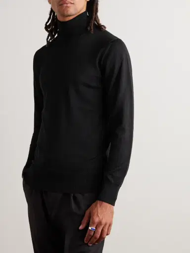 MR P. Slim-Fit Merino Wool Rollneck Sweater - Men | Thumbnail 3 MR P. Slim-Fit Merino Wool Rollneck Sweater - Men | Thumbnail 3