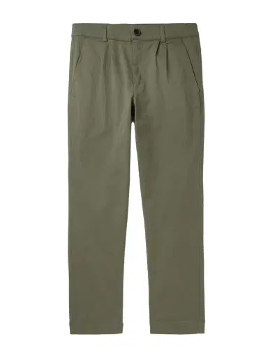 MR P. Tapered Pleated Garment-Dyed Cotton-Blend Twill Trousers - Men | Thumbnail 1 MR P. Tapered Pleated Garment-Dyed Cotton-Blend Twill Trousers - Men | Thumbnail 1