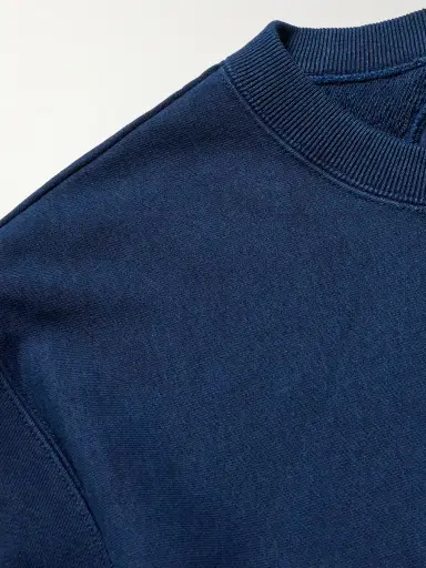 Blue Blue Japan Indigo-Dyed Cotton-Jersey Sweatshirt - Men | Thumbnail 4 Blue Blue Japan Indigo-Dyed Cotton-Jersey Sweatshirt - Men | Thumbnail 4