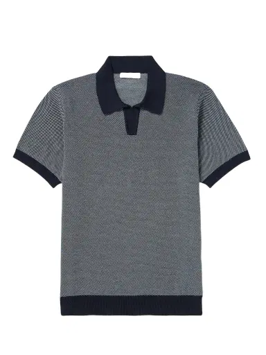 MR P. Honeycomb-Knit Organic Cotton Polo Shirt - Men | Thumbnail 1 MR P. Honeycomb-Knit Organic Cotton Polo Shirt - Men | Thumbnail 1