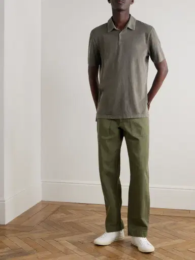 James Perse Supima Cotton-Jersey Polo Shirt - Men | Thumbnail 2 James Perse Supima Cotton-Jersey Polo Shirt - Men | Thumbnail 2