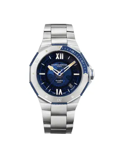 Baume & Mercier Riviera 50th Anniversary Automatic Stainless Steel Watch, Ref. 10747 - Men | Thumbnail 1 Baume & Mercier Riviera 50th Anniversary Automatic Stainless Steel Watch, Ref. 10747 - Men | Thumbnail 1