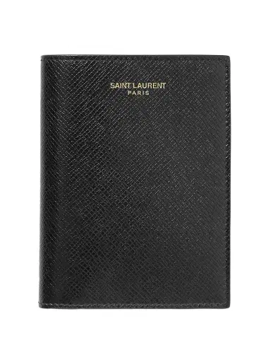 Saint Laurent Upcycled Cross-Grain Leather Bifold Wallet - Men | Thumbnail 1 Saint Laurent Upcycled Cross-Grain Leather Bifold Wallet - Men | Thumbnail 1