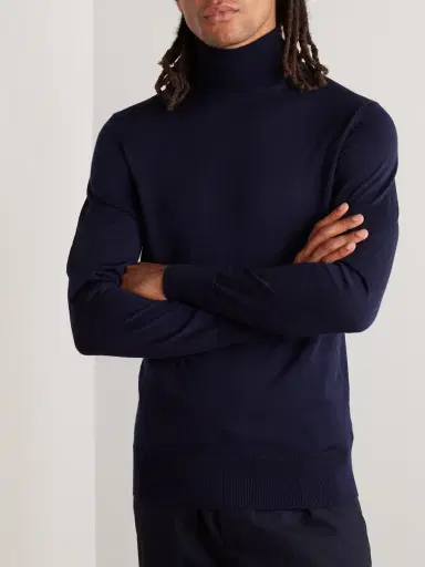MR P. Slim-Fit Merino Wool Rollneck Sweater - Men | Thumbnail 3 MR P. Slim-Fit Merino Wool Rollneck Sweater - Men | Thumbnail 3