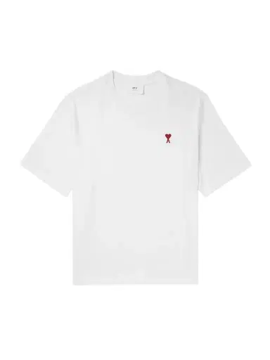 AMI PARIS Logo-Embroidered Organic Cotton-Jersey T-Shirt - Men | Thumbnail 1 AMI PARIS Logo-Embroidered Organic Cotton-Jersey T-Shirt - Men | Thumbnail 1