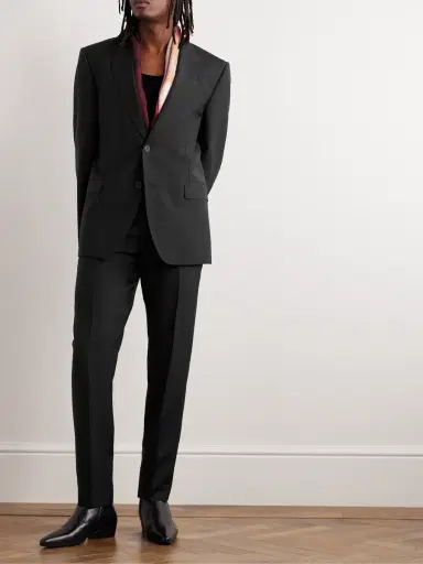 Alexander McQueen Slim-Fit Pleated Wool and Mohair-Blend Suit Trousers - Men | Thumbnail 2 Alexander McQueen Slim-Fit Pleated Wool and Mohair-Blend Suit Trousers - Men | Thumbnail 2