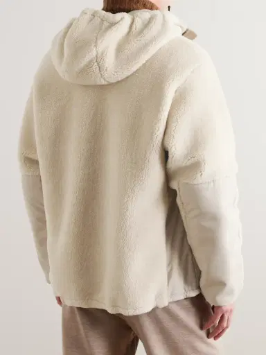 Loro Piana Shell-Trimmed Cashmere and Silk-Blend Fleece Jacket - Men | Thumbnail 3 Loro Piana Shell-Trimmed Cashmere and Silk-Blend Fleece Jacket - Men | Thumbnail 3