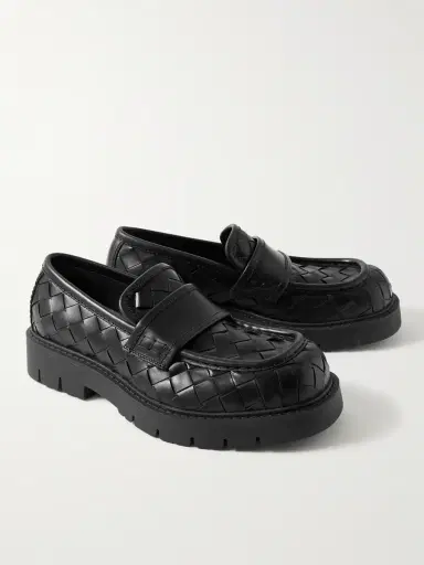 Bottega Veneta Haddock Intrecciato Leather Loafers - Men | Thumbnail 4 Bottega Veneta Haddock Intrecciato Leather Loafers - Men | Thumbnail 4