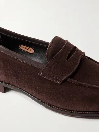 George Cleverley Bradley II Suede Penny Loafers - Men | Thumbnail 6 George Cleverley Bradley II Suede Penny Loafers - Men | Thumbnail 6