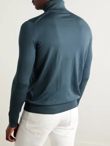 Loro Piana Wish® Virgin Wool Rollneck Sweater - Men | Thumbnail 4 Loro Piana Wish® Virgin Wool Rollneck Sweater - Men | Thumbnail 4