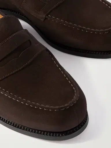 J.M. Weston 180 Moccasin Suede Penny Loafers - Men | Thumbnail 6 J.M. Weston 180 Moccasin Suede Penny Loafers - Men | Thumbnail 6