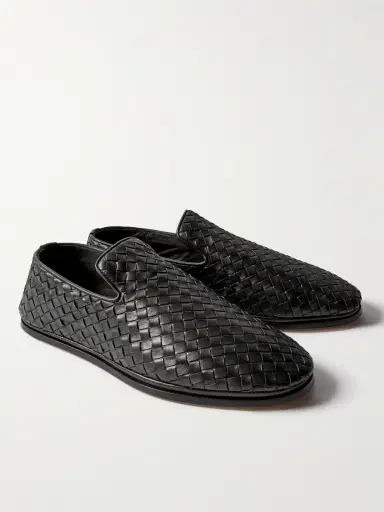 Bottega Veneta Intrecciato Full-Grain Leather Slippers - Men | Thumbnail 4 Bottega Veneta Intrecciato Full-Grain Leather Slippers - Men | Thumbnail 4