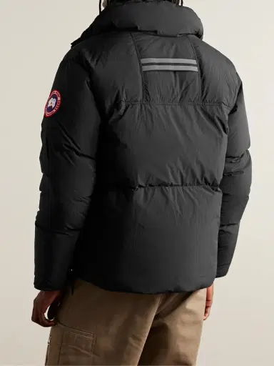 Canada Goose Lawrence Logo-Appliquéd Quilted Enduraluxe® Hooded Down Jacket - Men | Thumbnail 3 Canada Goose Lawrence Logo-Appliquéd Quilted Enduraluxe® Hooded Down Jacket - Men | Thumbnail 3