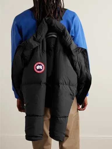 Canada Goose Lawrence Logo-Appliquéd Quilted Enduraluxe® Hooded Down Jacket - Men | Thumbnail 6 Canada Goose Lawrence Logo-Appliquéd Quilted Enduraluxe® Hooded Down Jacket - Men | Thumbnail 6