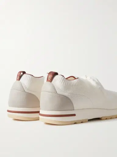 Loro Piana 360 Flexy Leather-Trimmed Knitted Wish® Wool Sneakers - Men | Thumbnail 5 Loro Piana 360 Flexy Leather-Trimmed Knitted Wish® Wool Sneakers - Men | Thumbnail 5