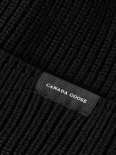 Canada Goose Logo-Appliquéd Ribbed Wool Beanie - Men | Thumbnail 3 Canada Goose Logo-Appliquéd Ribbed Wool Beanie - Men | Thumbnail 3