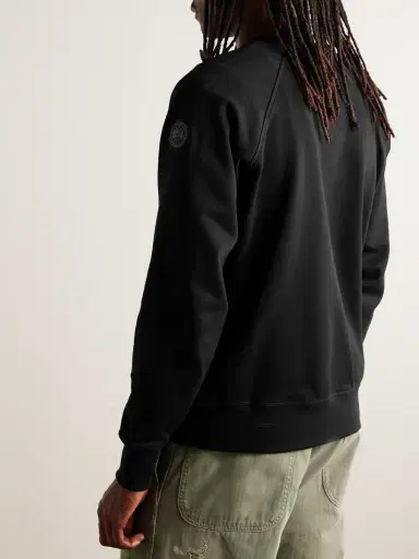 Canada Goose Huron Logo-Appliquéd Loopback Cotton-Jersey Sweatshirt - Men | Thumbnail 3 Canada Goose Huron Logo-Appliquéd Loopback Cotton-Jersey Sweatshirt - Men | Thumbnail 3