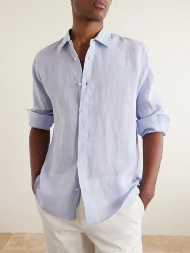 Orlebar Brown Justin Linen Shirt - Men | Thumbnail 4 Orlebar Brown Justin Linen Shirt - Men | Thumbnail 4