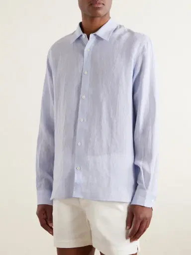 Orlebar Brown Justin Linen Shirt - Men | Thumbnail 5 Orlebar Brown Justin Linen Shirt - Men | Thumbnail 5