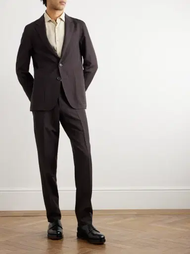 Zegna Slim-Fit Wool and Linen-Blend Suit Jacket - Men | Thumbnail 2 Zegna Slim-Fit Wool and Linen-Blend Suit Jacket - Men | Thumbnail 2