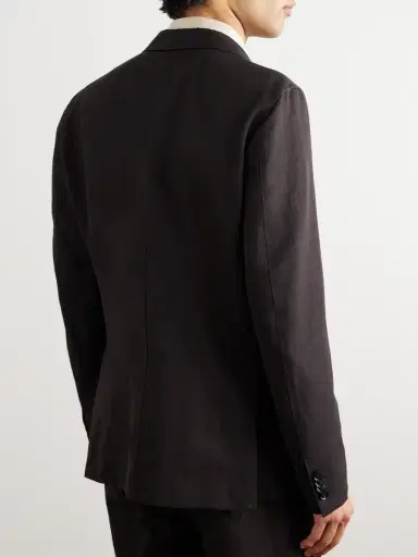 Zegna Slim-Fit Wool and Linen-Blend Suit Jacket - Men | Thumbnail 3 Zegna Slim-Fit Wool and Linen-Blend Suit Jacket - Men | Thumbnail 3