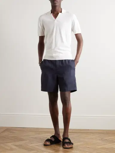 Orlebar Brown Alex Straight-Leg Linen Drawstring Shorts - Men | Thumbnail 2 Orlebar Brown Alex Straight-Leg Linen Drawstring Shorts - Men | Thumbnail 2