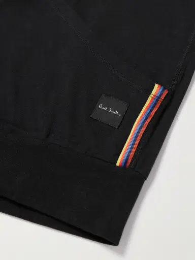 Paul Smith Grosgrain-Trimmed Cotton-Jersey Zip-Up Hoodie - Men | Thumbnail 4 Paul Smith Grosgrain-Trimmed Cotton-Jersey Zip-Up Hoodie - Men | Thumbnail 4