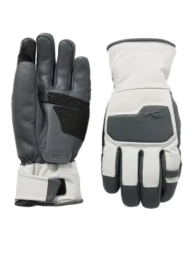 KJUS Logo-Embossed Leather and Shell Ski Gloves - Men | Thumbnail 1 KJUS Logo-Embossed Leather and Shell Ski Gloves - Men | Thumbnail 1