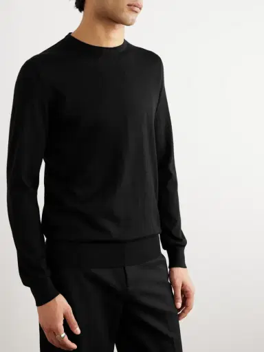 Zegna Cashmere and Silk-Blend Sweater - Men | Thumbnail 3 Zegna Cashmere and Silk-Blend Sweater - Men | Thumbnail 3