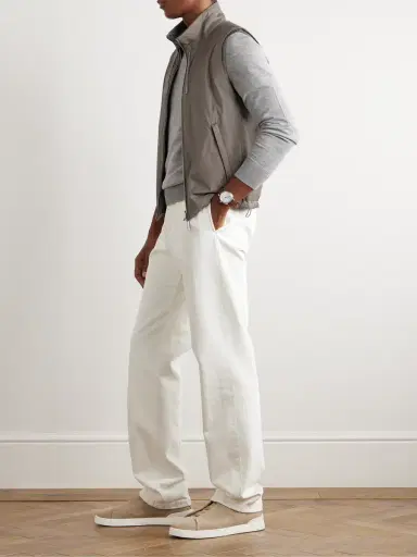 Zegna Reversible Shell and Cashmere, Cotton and Silk-Blend Gilet - Men | Thumbnail 2 Zegna Reversible Shell and Cashmere, Cotton and Silk-Blend Gilet - Men | Thumbnail 2