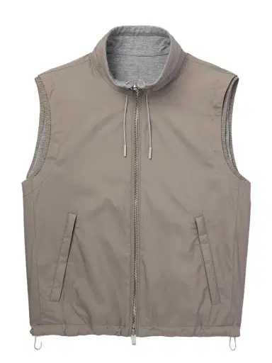 Zegna Reversible Shell and Cashmere, Cotton and Silk-Blend Gilet - Men | Thumbnail 1 Zegna Reversible Shell and Cashmere, Cotton and Silk-Blend Gilet - Men | Thumbnail 1