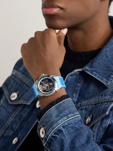 Jacob & Co. Epic X Limited Edition Hand-Wound Skeleton 44mm Titanium and Rubber Watch, Ref. No. EX110.20.AA.AJ - Men | Thumbnail 2 Jacob & Co. Epic X Limited Edition Hand-Wound Skeleton 44mm Titanium and Rubber Watch, Ref. No. EX110.20.AA.AJ - Men | Thumbnail 2